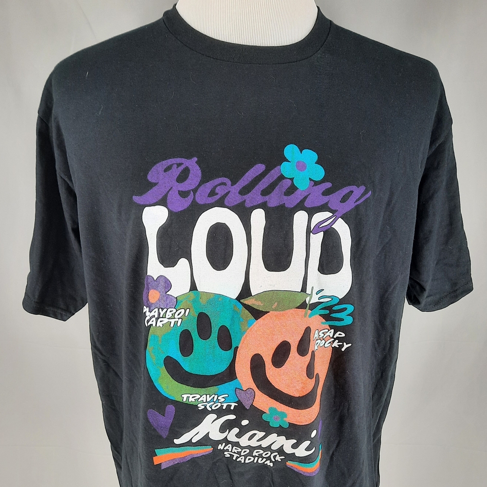 NEW 2023 Rolling Loud Tour T-shirt Adult XL Miami Travis Scott Playboi Carti
